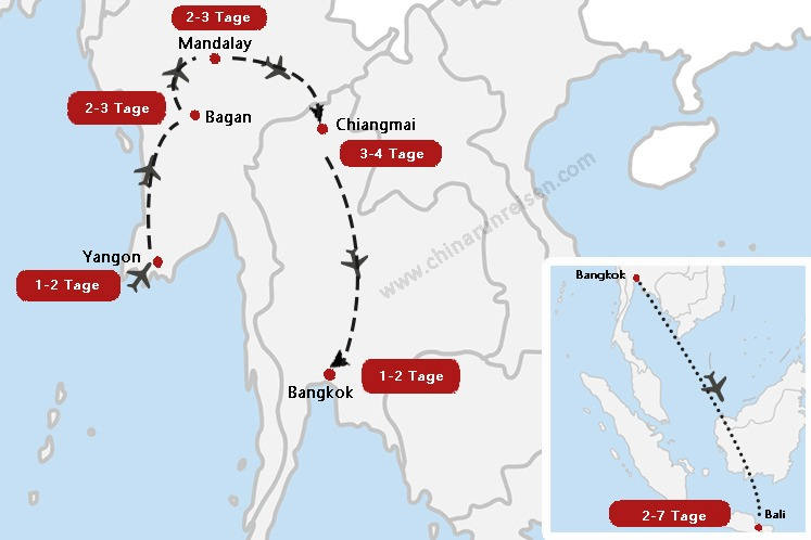 Asien Rundreise Wochen Tage Inkl Reiseroute Kosten