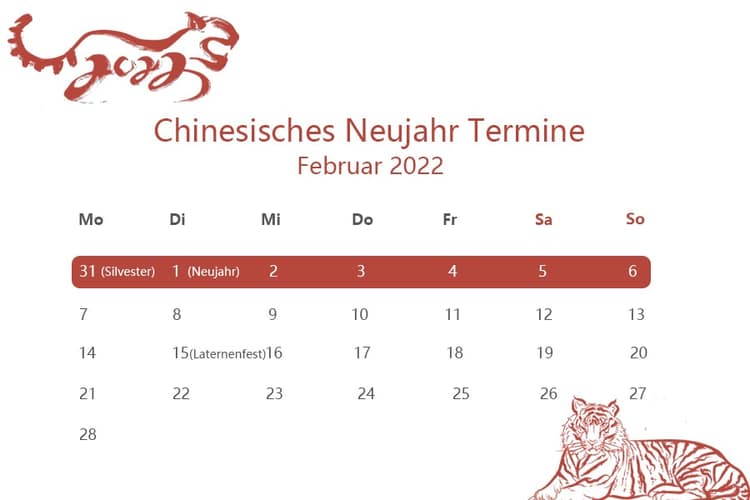 Chinesisches neujahrsfest 2022
